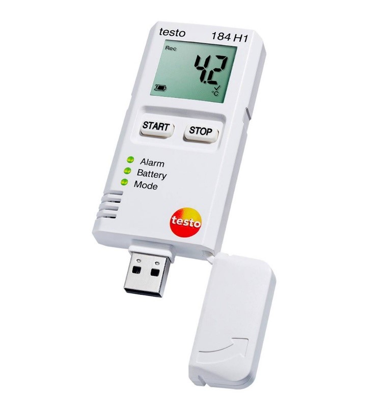 Testo 184 H1 - Air humidity and temperature data logger for transport monitoring